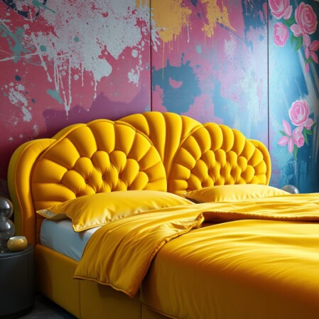 Example yellow bed